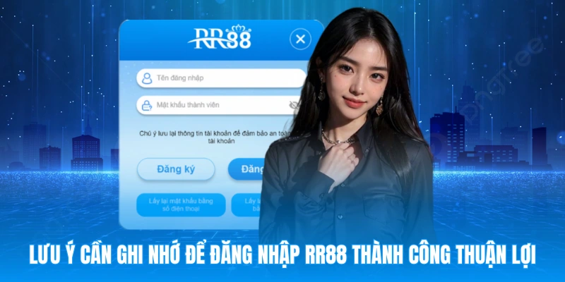 Lưu ý cần ghi nhớ để đăng nhập RR88 thành công thuận lợi